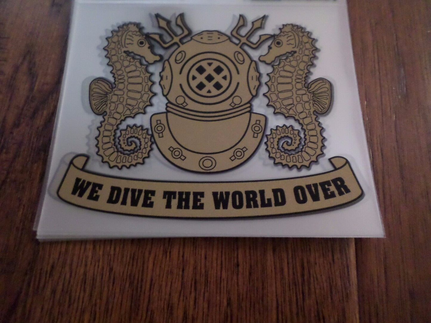 U.S MILITARY NAVY SEA DIVER HELMET WINDOW DECAL STICKER 5.25" X 4.25" INCHES