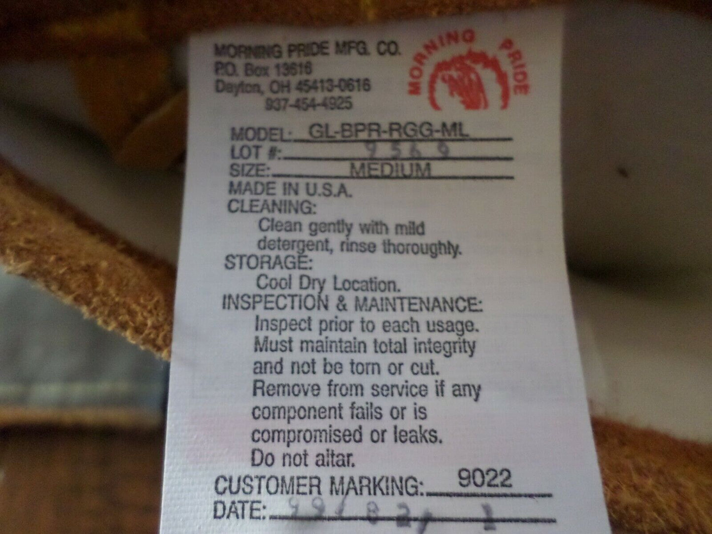 MILITARY ISSUE FIREMAN'S PROXIMITY GLOVES GAUNTLET CUFF ARFF TURNOUT GEAR