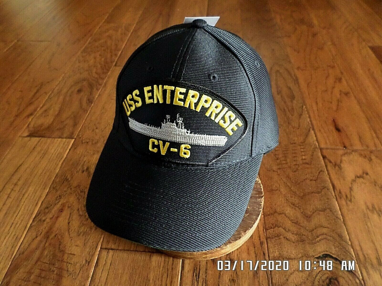 USS ENTERPRISE CV-6 U.S NAVY SHIP HAT U.S MILITARY OFFICIAL BALL CAP U.S.A MADE