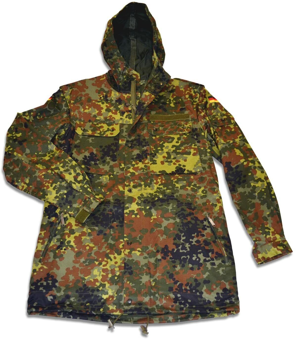 NEW GERMAN FLECKTARN PARKA JACKET FLECK CAMOUFLAGE ARMY ISSUE COAT XXL LONG