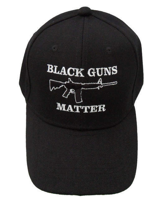 BLACK GUNS MATTER 6 PANEL CAP EMBROIDERED HAT 2nd AMENDMENT