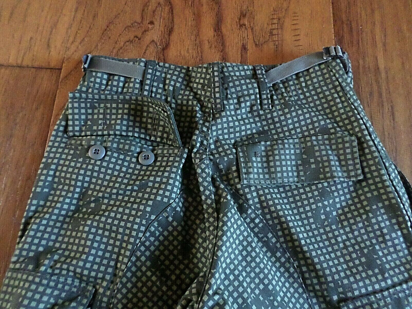 MILITARY ISSUE NIGHT DIGITAL DESERT BDU PANTS GULF WAR ERA BUTTON FLY 6 POCKET