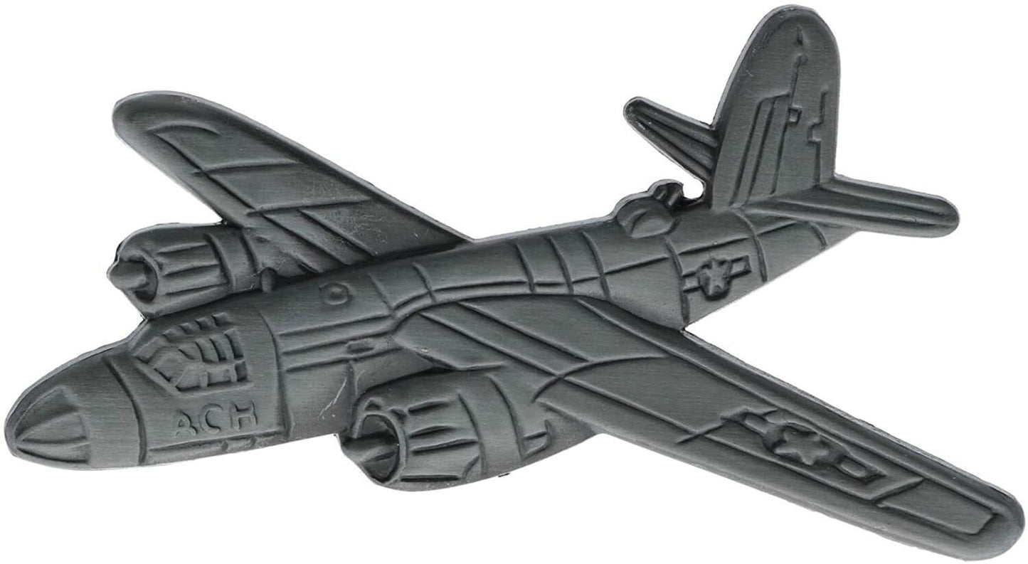 U.S MILITARY B-26 MARTIN MARAUDER BOMBER PLANE HAT PIN BADGE DOUBLE CLUTCH BACK