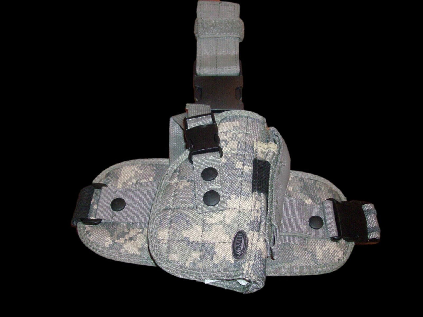 SPECIAL OPS TACTICAL LEG HOLSTER 9 MM LARGE FRAME AUTO'S ACU DIGITAL CAMOUFLAGE