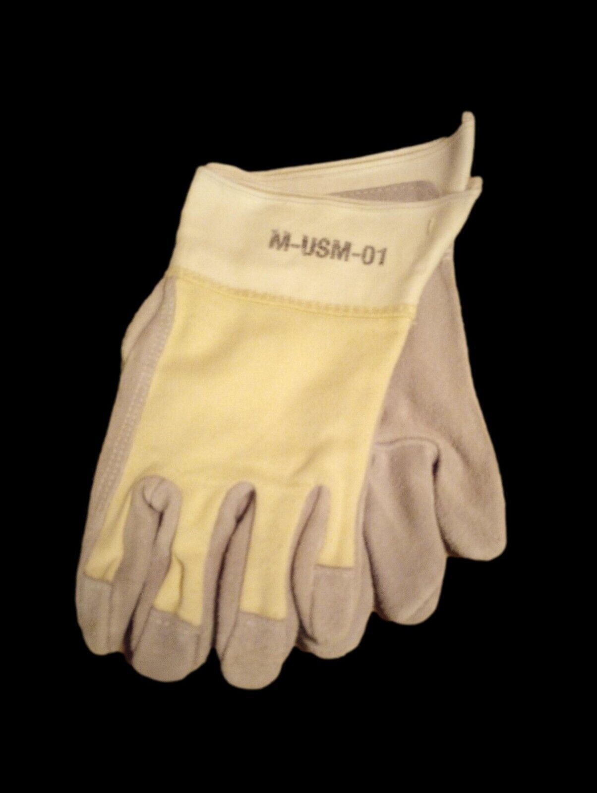 MILITARY ISSUE LEATHER WORK GLOVES U.S.A MADE NEW OLD STOCK