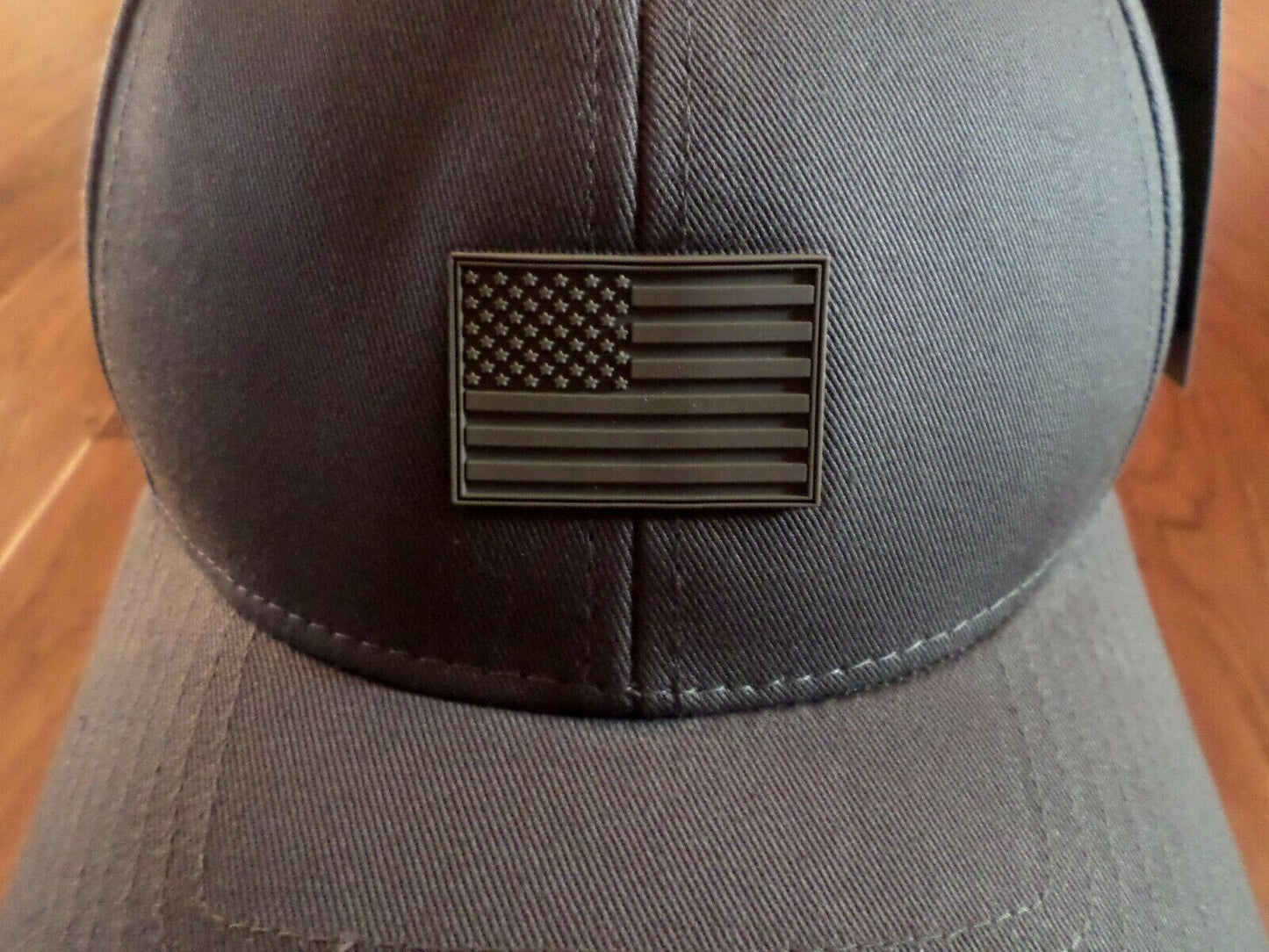 New U.S American Flag Hat OD Green Rubber Stamp Flag Baseball Cap United States