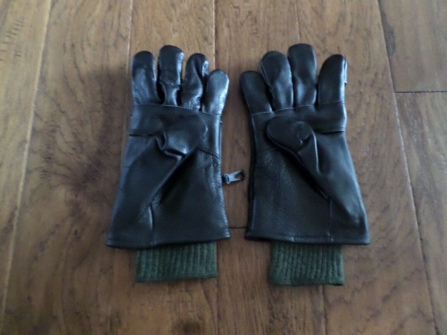 U.S MILITARY STYLE D-3A LEATHER GLOVES COLD WET WEATHER SIZE 5 LARGE W/LINER
