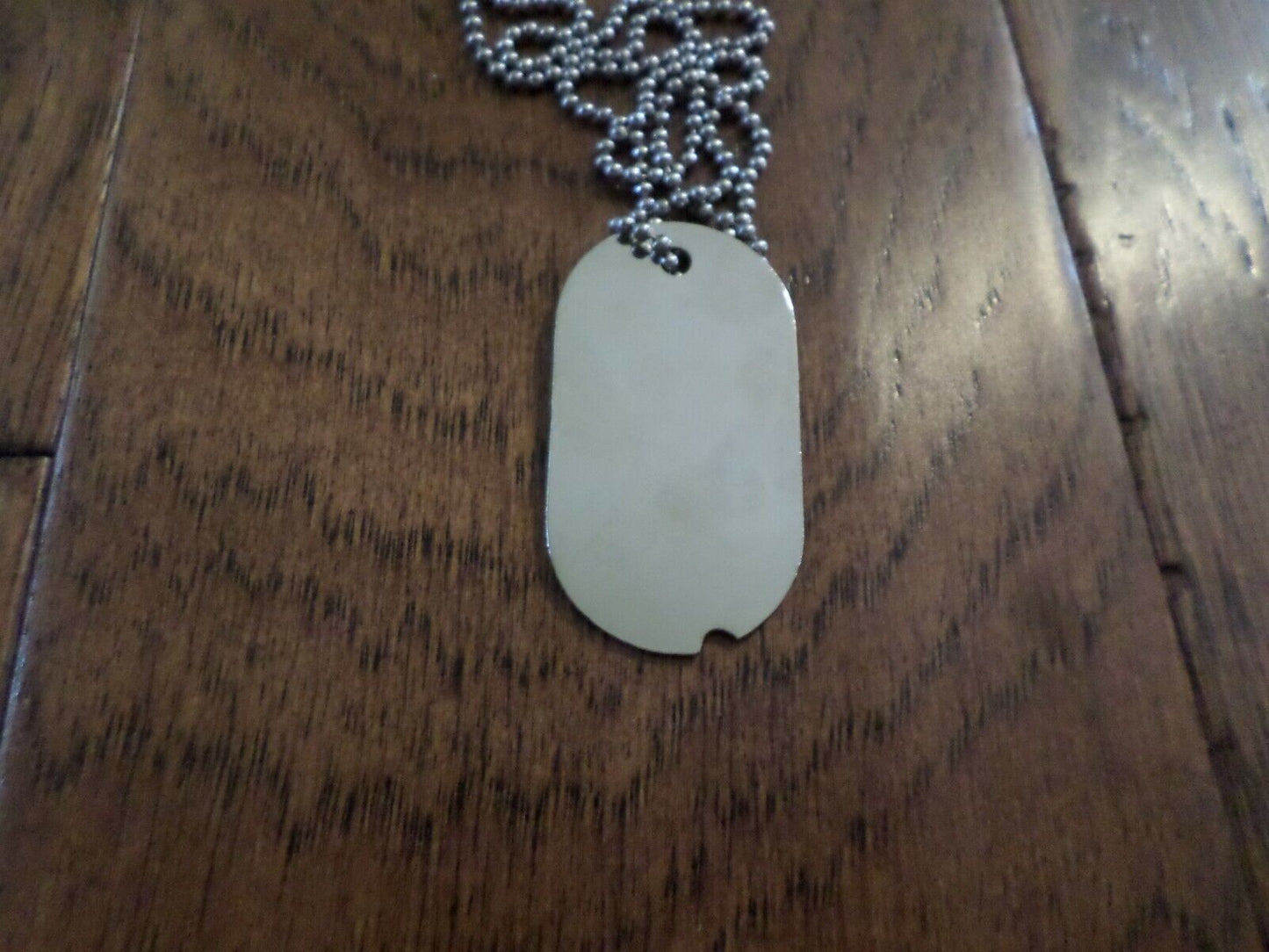 MILITARY DOG TAG VIETNAM 1969 SERVICE BAR WITH CHAIN CHROME PLATED TAG