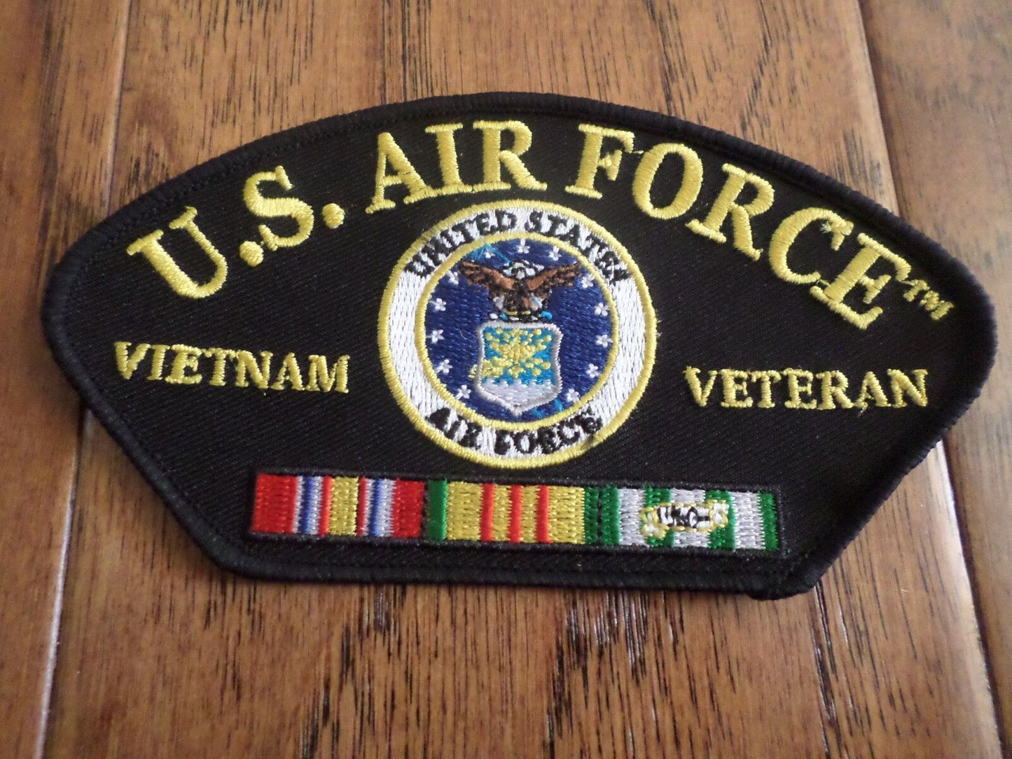 U.S MILITARY AIR FORCE VIETNAM VETERAN HAT PATCH 3" X 5.25"