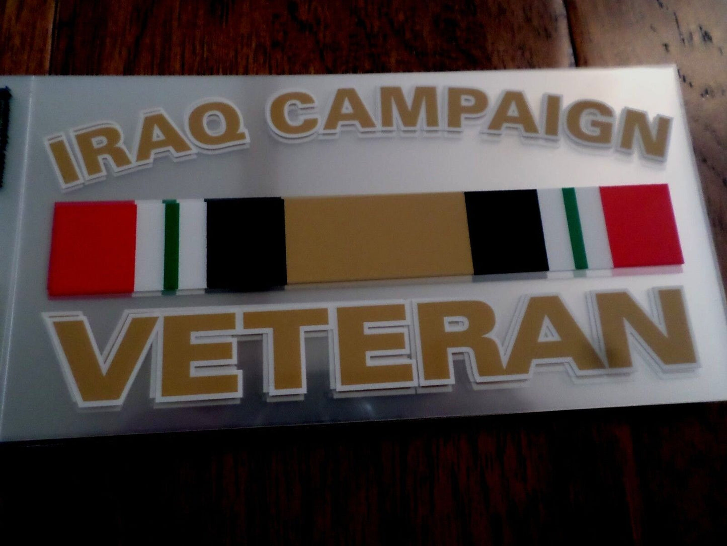 U.S MILITARY IRAQ CAMPAIGN VETERAN WINDOW DECAL BUMPER STICKER