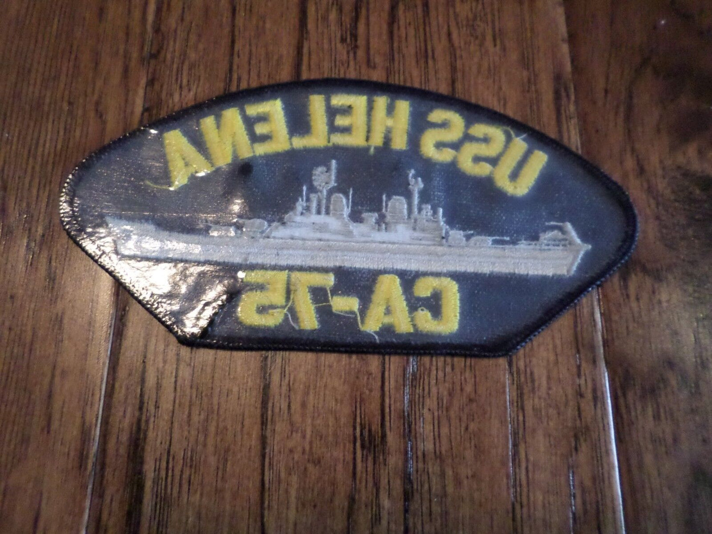U.S NAVY SHIP HAT PATCH USS HELENA CA-75 SHIP PATCH USA MADE HEAT TRANSFER