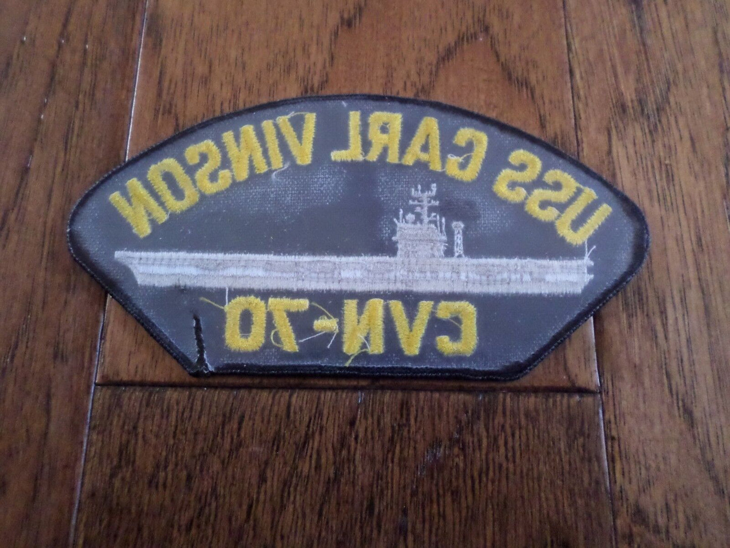 USS CARL VINSON CVN-70 U.S.MILITARY NAVY CARRIER SHIP HAT PATCH U.S.A MADE