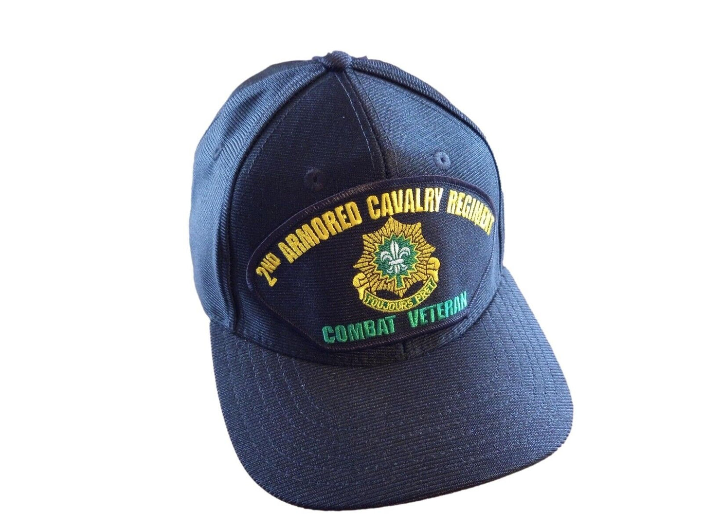 U.S ARMY 2ND ARMORED CAVALRY REGIMENT HAT COMBAT VETERAN MILITARY OFFICIAL CAP