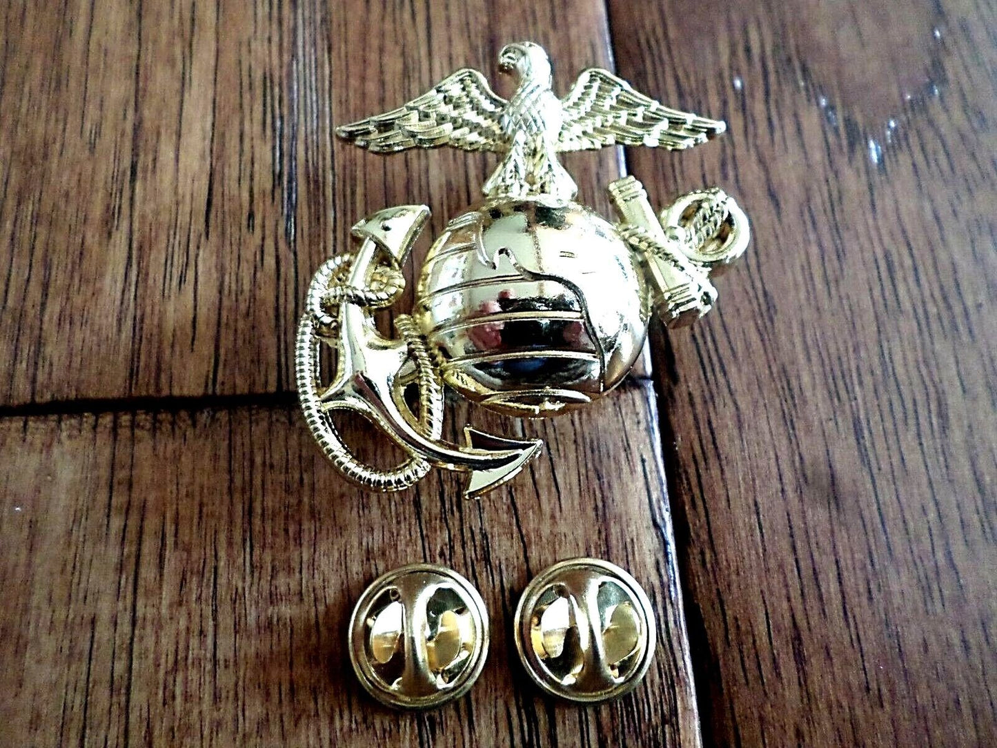 U.S MARINE CORPS EGA LAPEL HAT CAP PIN USMC EAGLE GLOBE & ANCHOR LEFT INSIGNIA