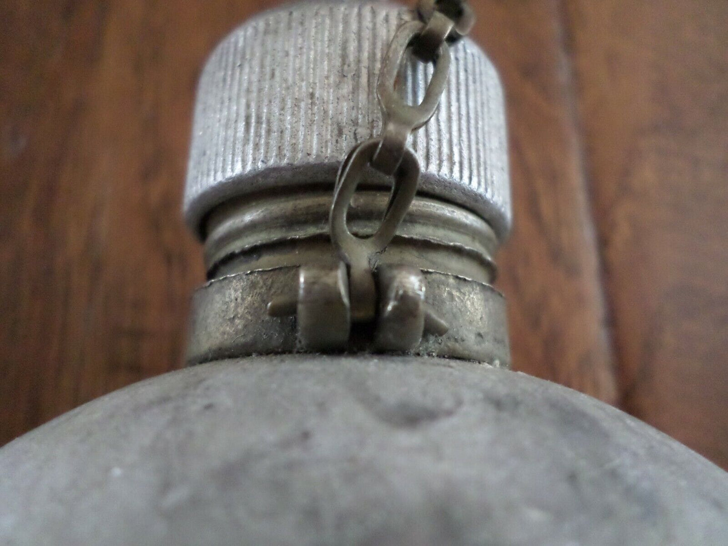 PRE WWI US ARMY MILITARY M1910 LATHE SPUN SEAMLESS ALUMINUM CANTEEN RARE