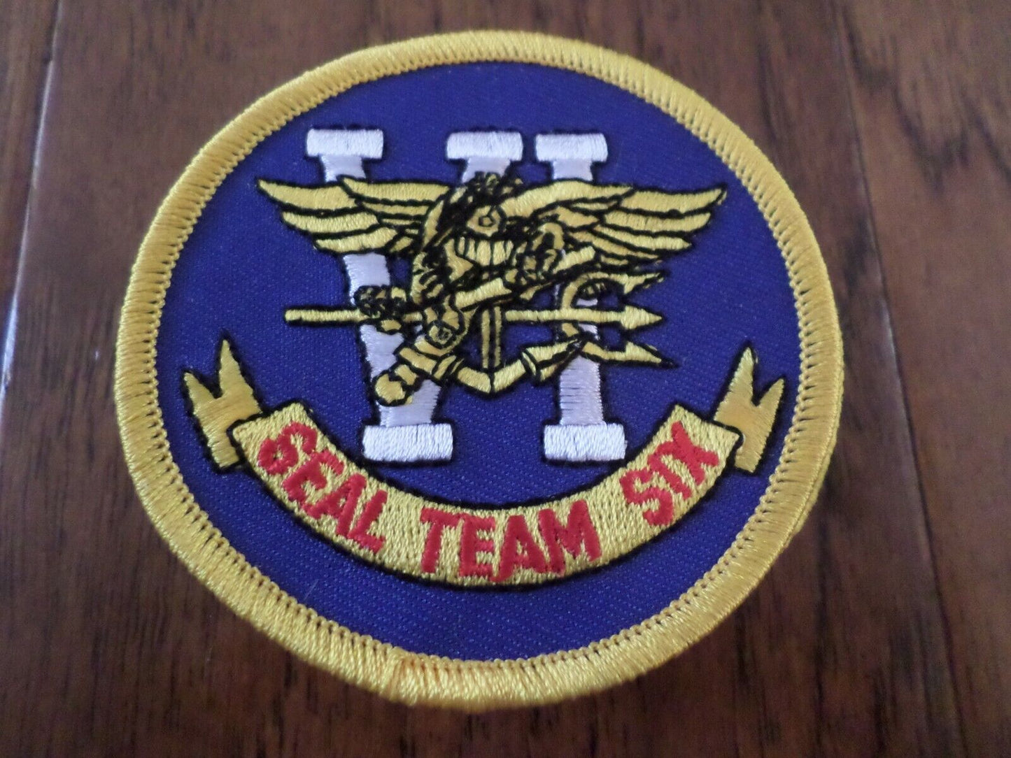 U.S MILITARY NAVY SEAL TEAM SIX PATCH 3" X 3" EMBROIDERED HEAT TRANSFER PATCH