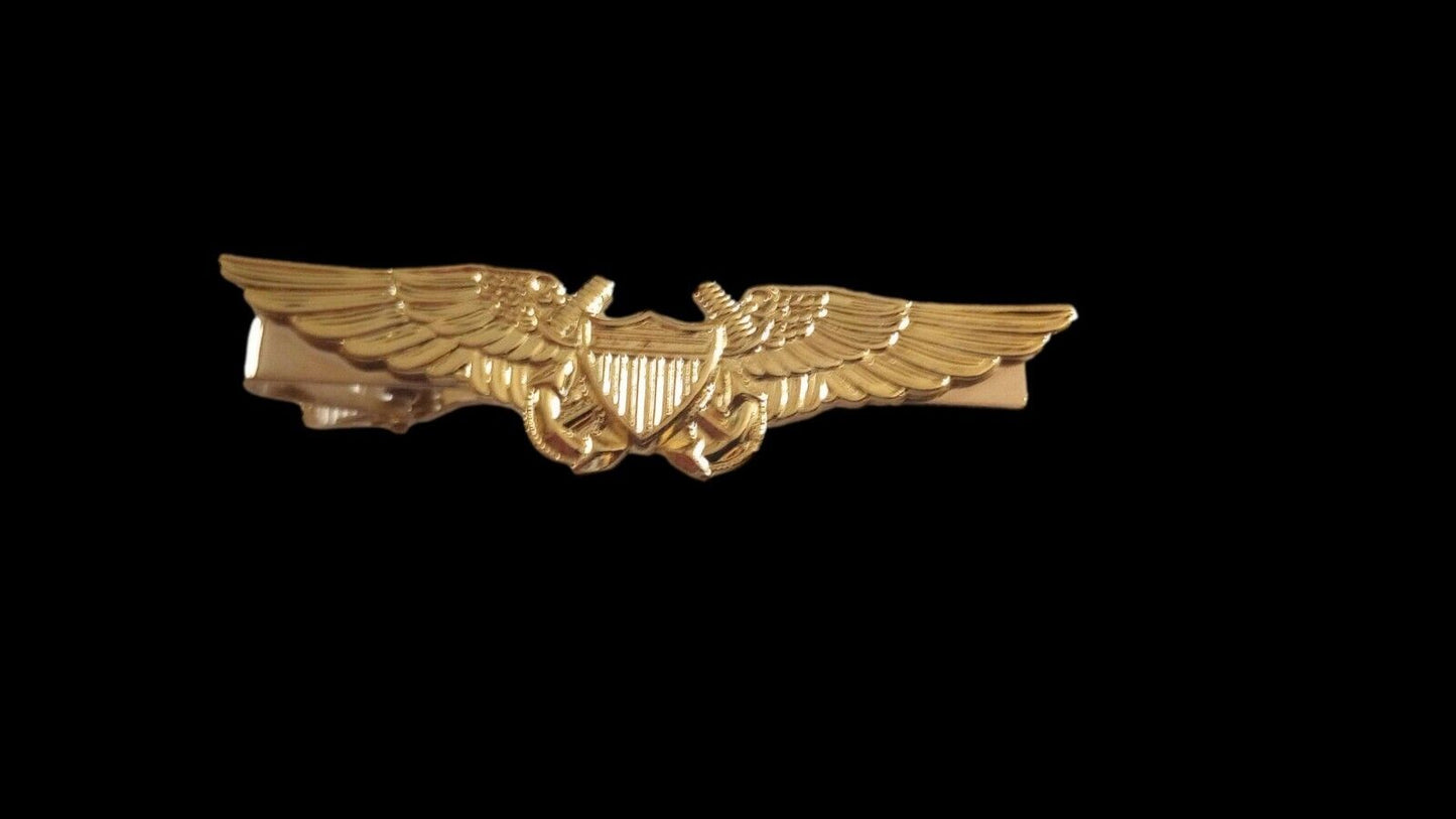 U.S MILITARY NAVY FLIGHT OFFICER TIE BAR OR TIE TAC CLIP ON TYPE U.S MADE