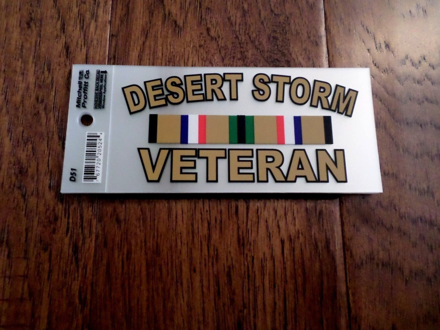 U.S MILITARY DESERT STORM VETERAN WINDOW DECAL BUMPER STICKER DSV