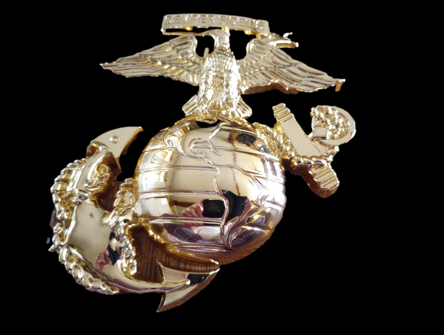 MARINE CORPS EGA OVERSIZED WALL MEDALLION PLAQUE AUTO GRILL EMBLEM 6" X 5.75"