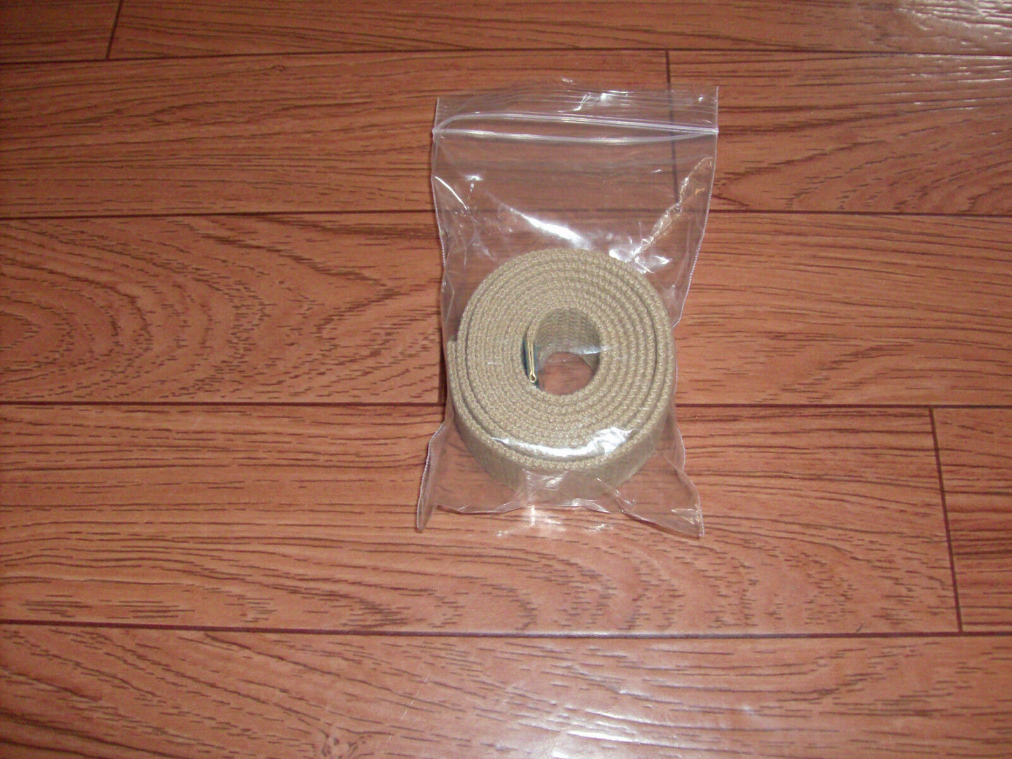 U.S MILITARY KHAKI CHROME TIP WEB BELT FOR USE WITH CHROME BUCKLE ONLY
