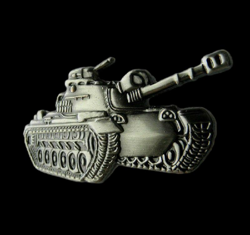 U.S MILITARY M-48 PATTON TANK HAT PIN BADGE U.S ARMY MARINE CORPS FULL SIZE