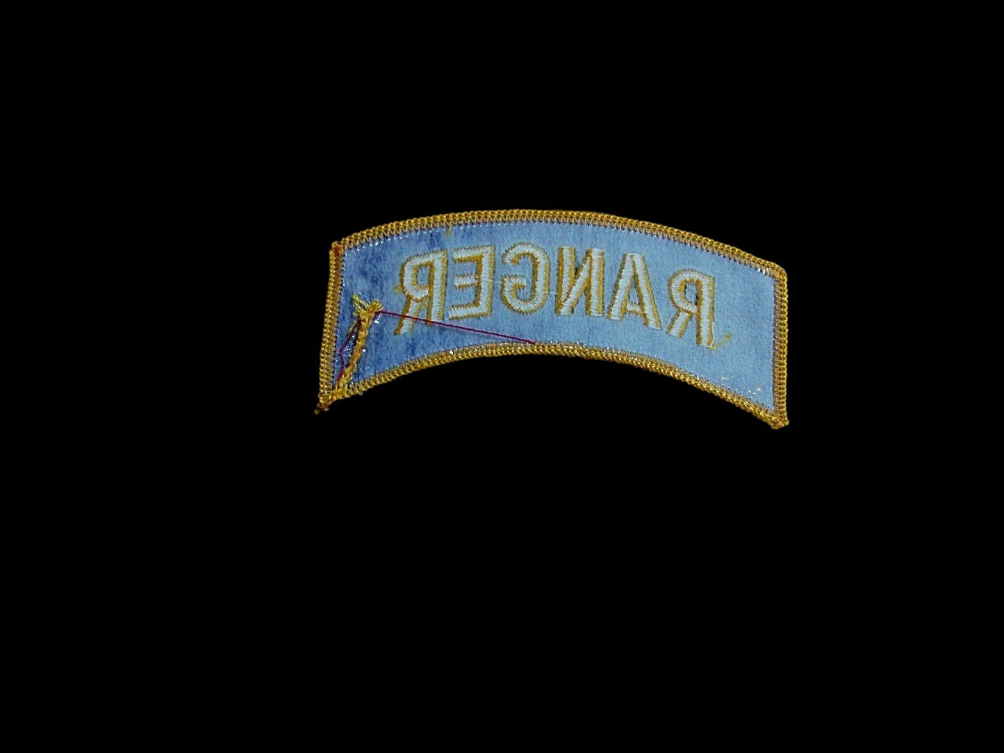 U.S MILITARY ARMY RANGER ROCKER PATCH OVERSIZE 4" INCHES X 1- /4" INCHES