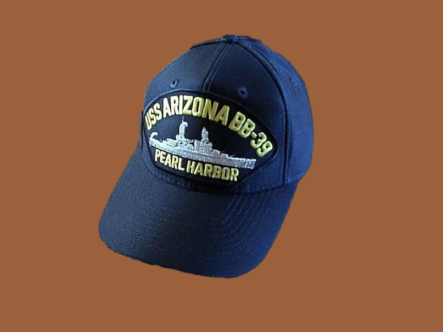 USS ARIZONA BB-39 PEARL HARBOR NAVY HAT U.S MILITARY OFFICIAL BALL CAP USA MADE