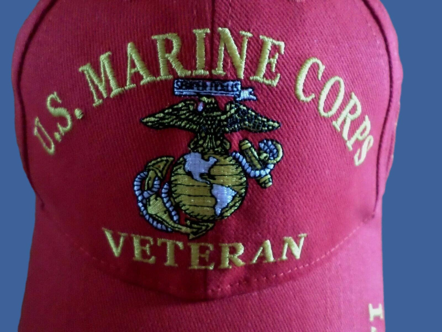 U.S Military Marine Corps Veteran Semper FI USMC Licensed Baseball Hat Cap