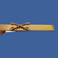 U.S MILITARY CAVALRY CROSS SABERS SWORDS TIE BAR TIE TAC MADE IN THE U.S.A