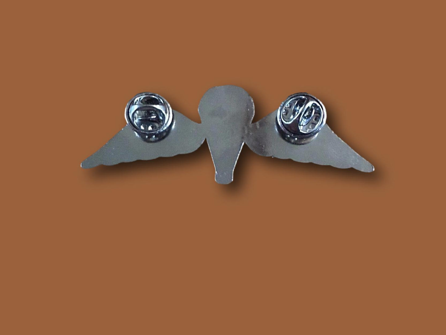 BRITISH MILITARY JUMP WINGS BADGE 2 7/8" DOUBLE POST METAL PIN