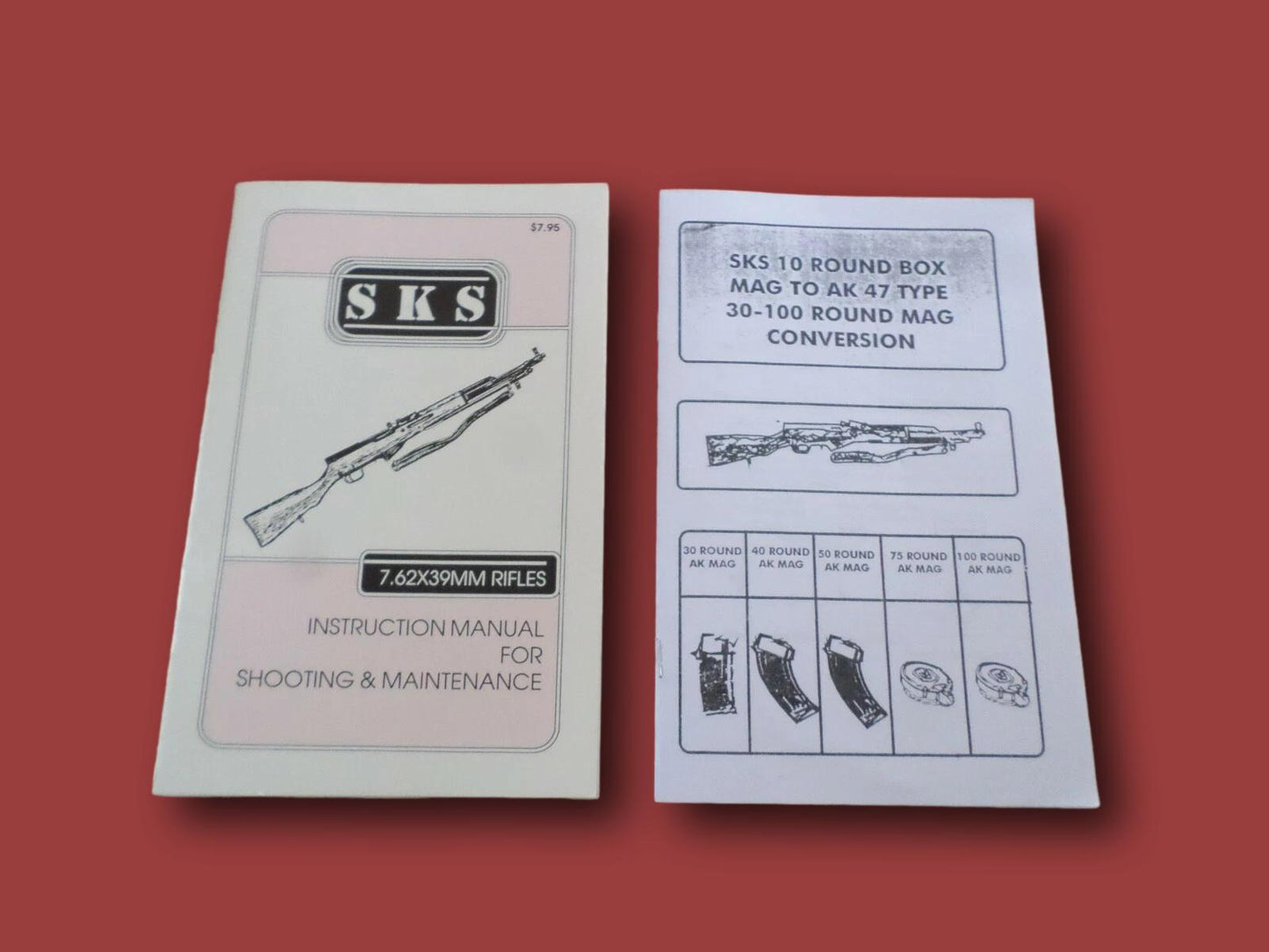 SKS 7.62 X 39 RIFLE SHOOTING AND MAINTENANCE S.K.S HANDBOOK WITH COMPANION BOOK