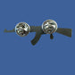 MILITARY AK-47 RIFLE HAT LAPEL PIN DOUBLE POST CLUTCH BACK GOOD QUALITY