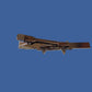 U.S MILITARY MAJOR GENERAL TWO STAR TIE BAR TIE TAC U.S.A MADE POLICE SILVER COL