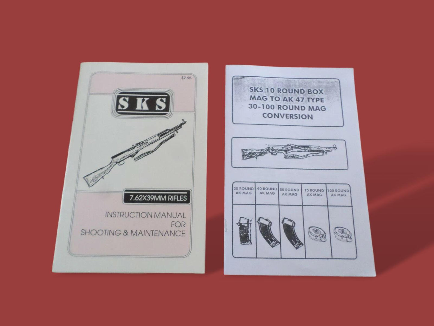 SKS 7.62 X 39 RIFLE SHOOTING AND MAINTENANCE S.K.S HANDBOOK WITH COMPANION BOOK
