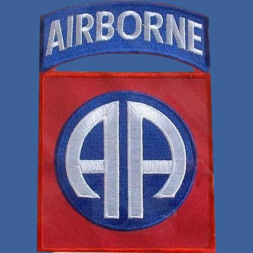 U.S MILITARY ARMY 82nd AIRBORNE ALL AMERICAN OVERSIZE BACK PATCH 5-1/4"X 3" 1/4