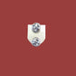 SKULL AND BONES HAT PIN LAPEL DOUBLE POST PIN NEW IN BAGS