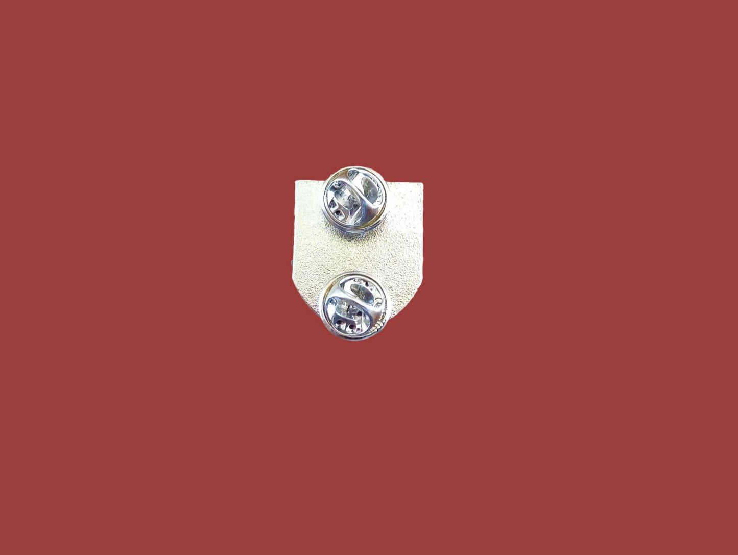 SKULL AND BONES HAT PIN LAPEL DOUBLE POST PIN NEW IN BAGS