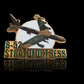 U.S MILITARY B-52 STRATOFORTRESS BOMBER PLANE HAT PIN DOUBLE CLUTCH BACK