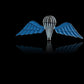 BRITISH MILITARY JUMP WINGS BADGE 2 7/8" DOUBLE POST METAL PIN