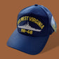 USS WEST VIRGINIA BB-48 U.S NAVY SHIP HAT OFFICIAL US MILITARY BALL CAP USA MADE