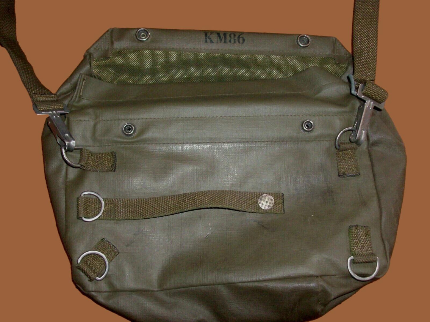 SWISS MILITARY ARMY SHOULDER BAG WITH STRAP WATER RESISTANT RUBBERIZED MATERIAL