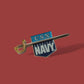 U.S NAVY HAT PIN LAPEL SWORD SABRE SHIELD USN VETERAN AMERICA'S NAVY