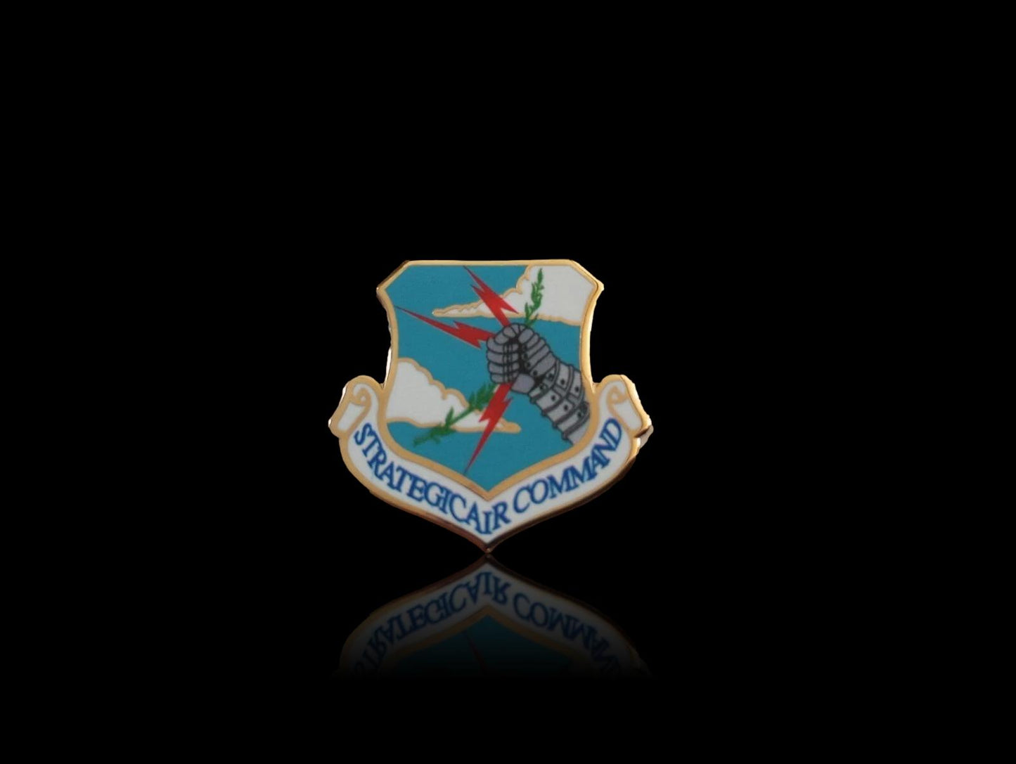 U.S MILITARY AIR FORCE SAC STRATEGIC AIR COMMAND HAT LAPEL PIN