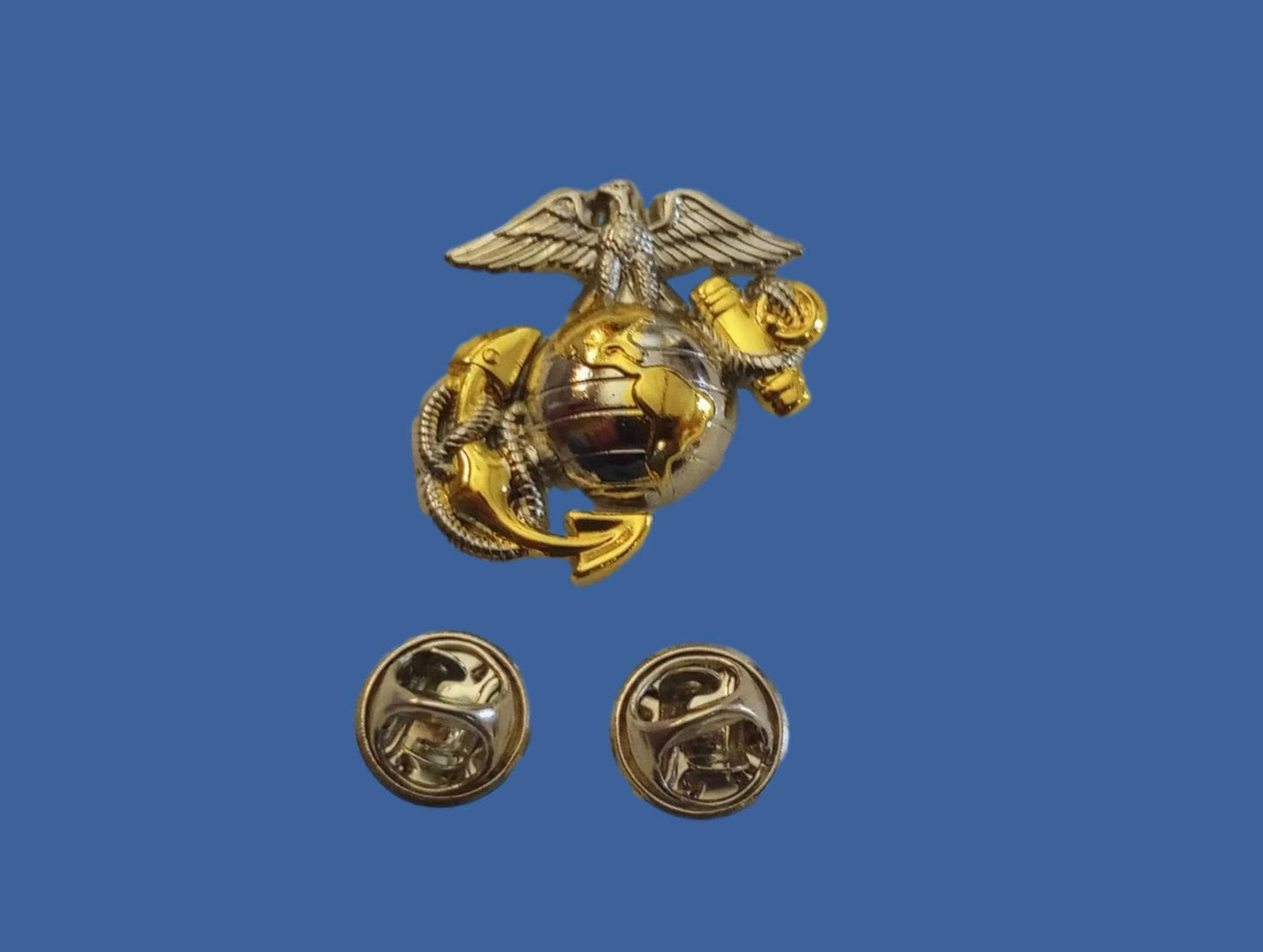 U.S MARINE CORPS EGA LAPEL HAT PIN USMC EAGLE GLOBE & ANCHOR LEFT EMBLEM