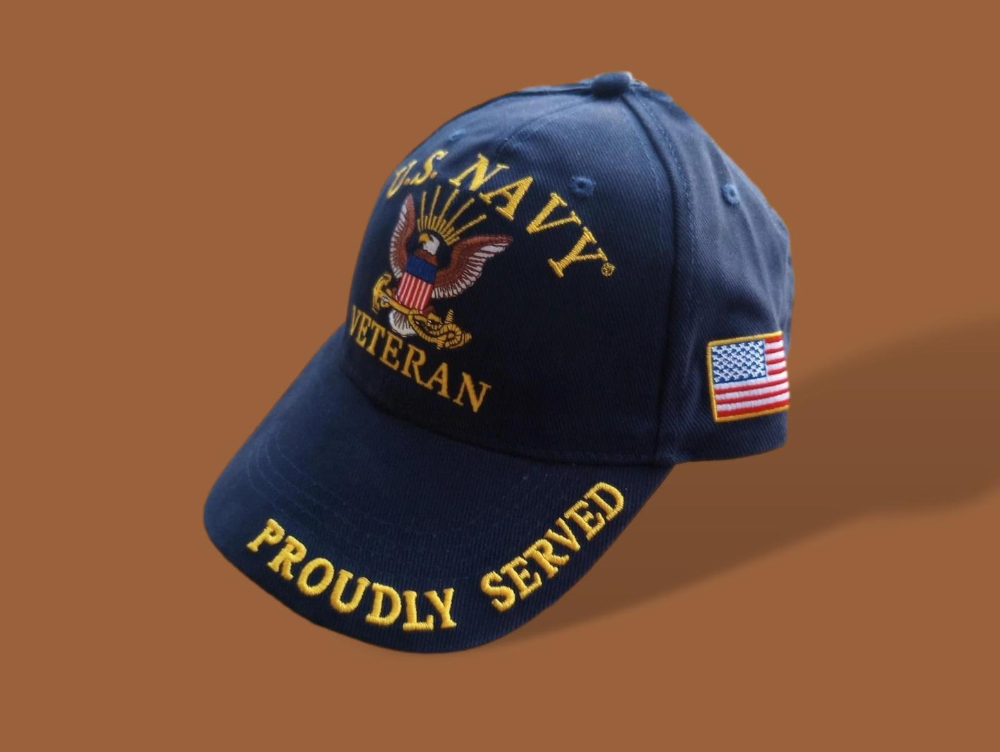 U.S NAVY VETERAN HAT BALLCAP OFFICIAL LICENSED NAVY PRODUCT PROUDLY SERVED