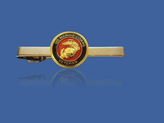 U.S MILITARY MARINE CORPS VETERAN TIE BAR OR TIE TAC CLIP ON TYPE USMC VET