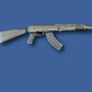 MILITARY AK-47 RIFLE HAT LAPEL PIN DOUBLE POST CLUTCH BACK GOOD QUALITY