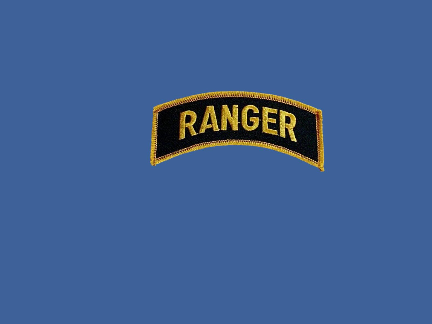 U.S MILITARY ARMY RANGER ROCKER PATCH OVERSIZE 4" INCHES X 1- /4" INCHES