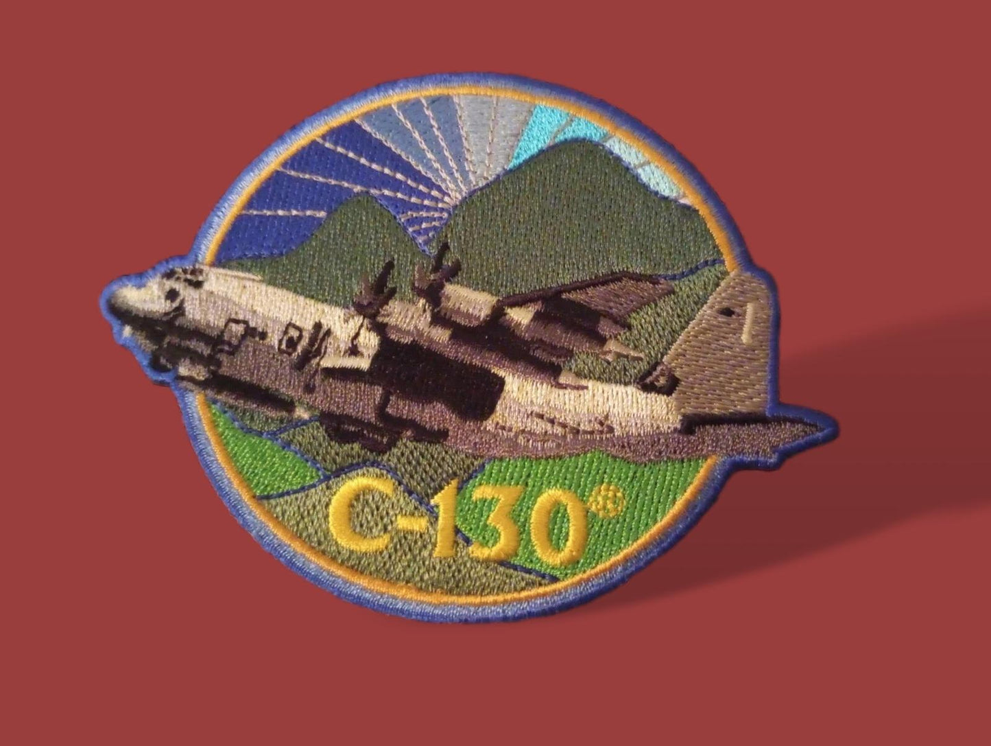 U.S.MILITARY AIR FORCE C-130 HAT JACKET PATCH HEAT TRANSFER