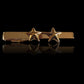 U.S MILITARY MAJOR GENERAL TWO STAR TIE BAR TIE TAC U.S.A MADE POLICE GOLD COLOR